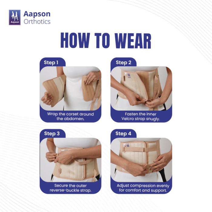 Abdominal Corset Double Lock