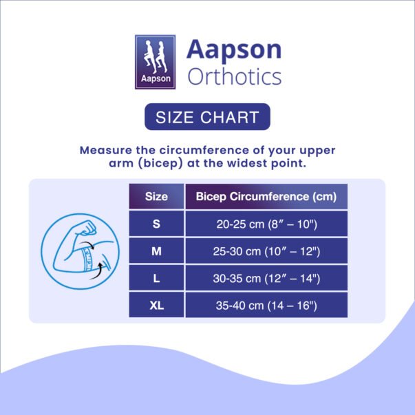 HUMERUS BRACE SIZE CHART