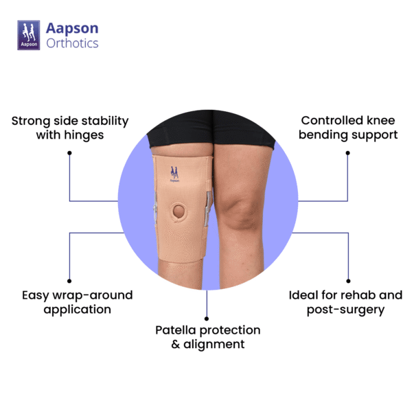 Knee Support with Metallic Hinges 3