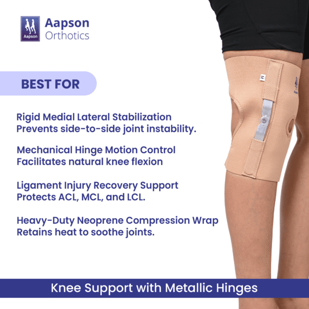 Knee Support with Metallic Hinges 4