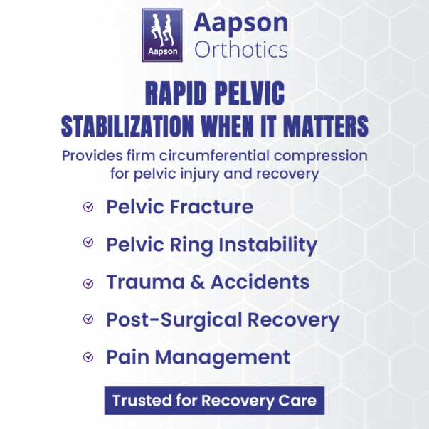 AAPSON Pelvic Binder Orthopaedic Belt for Pelvic Stabilization and Hip Support