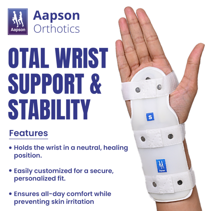 AAPSON Cock-Up Splint for Wrist Stabilization and Injury Support