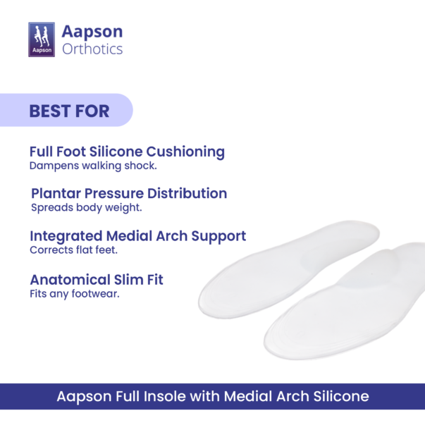 Aapson Full Insole with Medial Arch Silicone 3