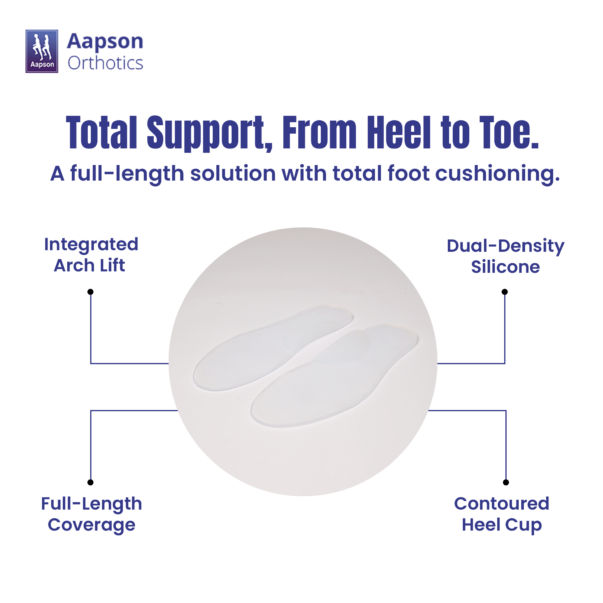 Aapson Full Insole with Medial Arch Silicone 4
