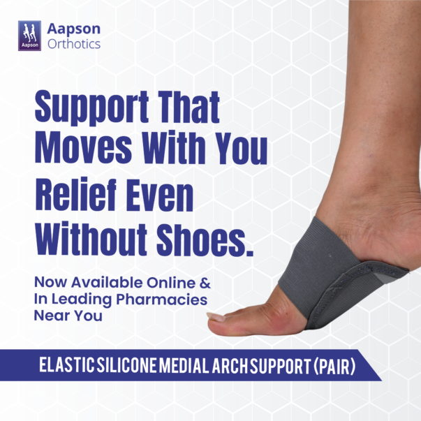 Elastic Silicone Medial Arch Support (Pair) 1
