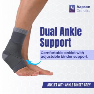 Anklet With Ankle Binder Grey