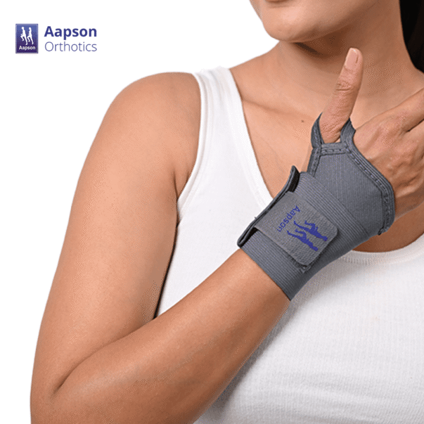 Wrist Brace With Thumb - Grey copy